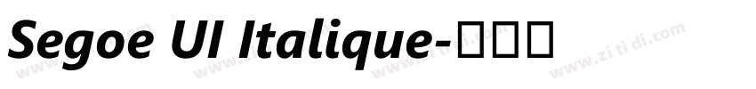 Segoe UI Italique字体转换 Segoe UI Italique字体转换